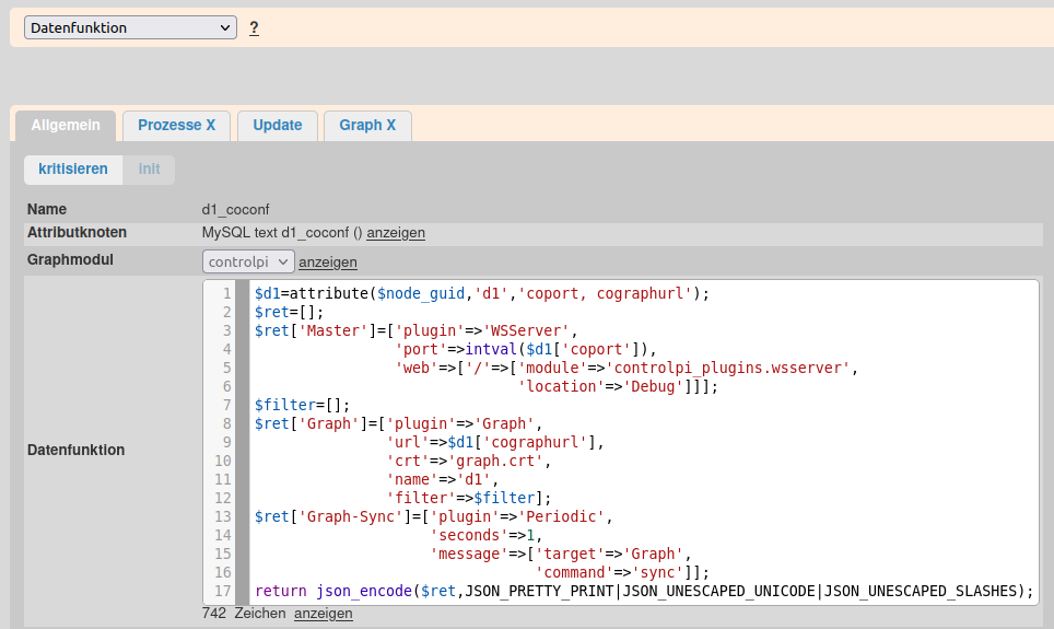 Datenfunktion d1\_coconf
